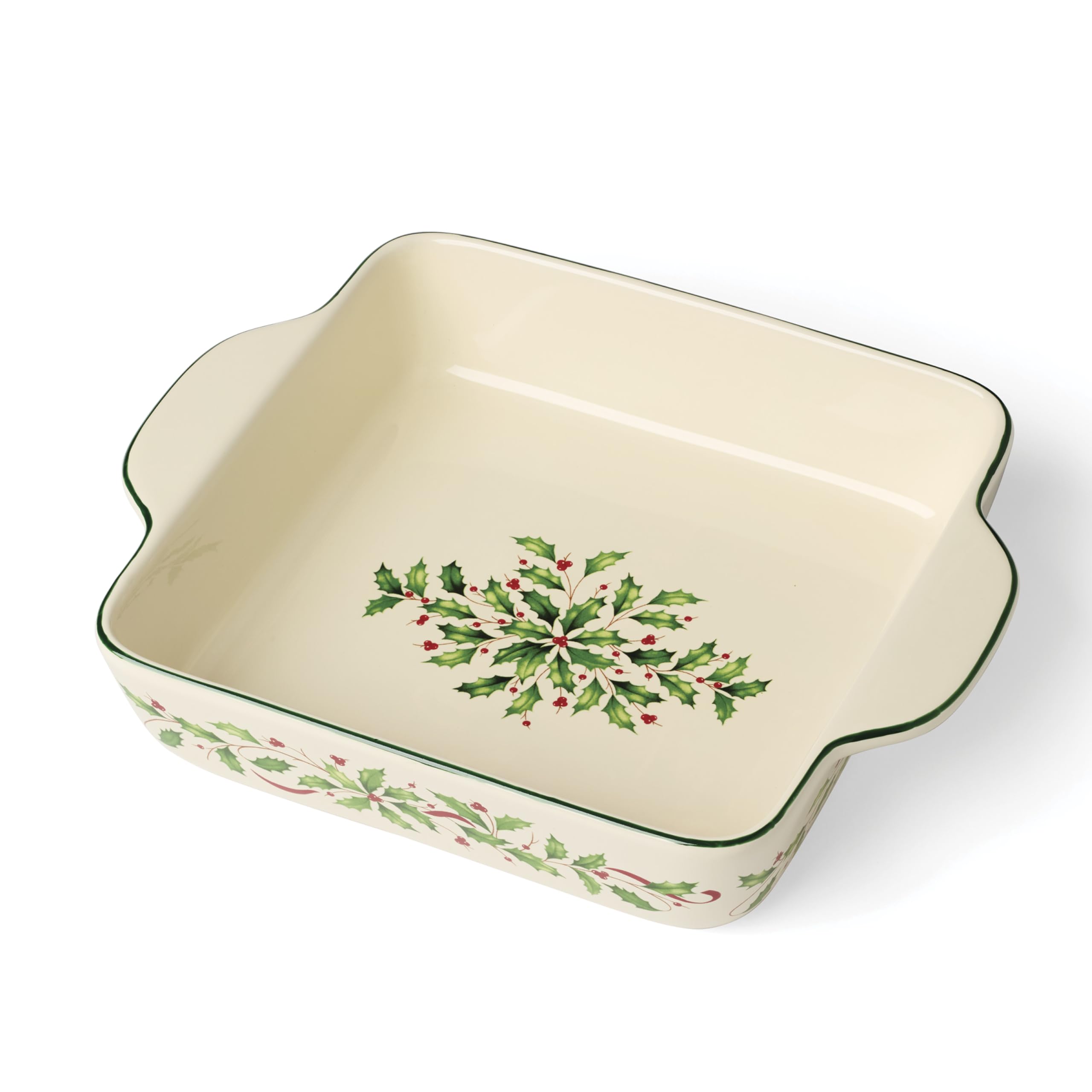 Amazon.com | Lenox 898091 Holiday Square Baking Dish, Christmas